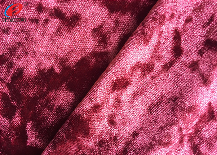 95 % Polyester 5 % Spandex Velvet Fabric For Skirt Ice Korea Velvet Fabric