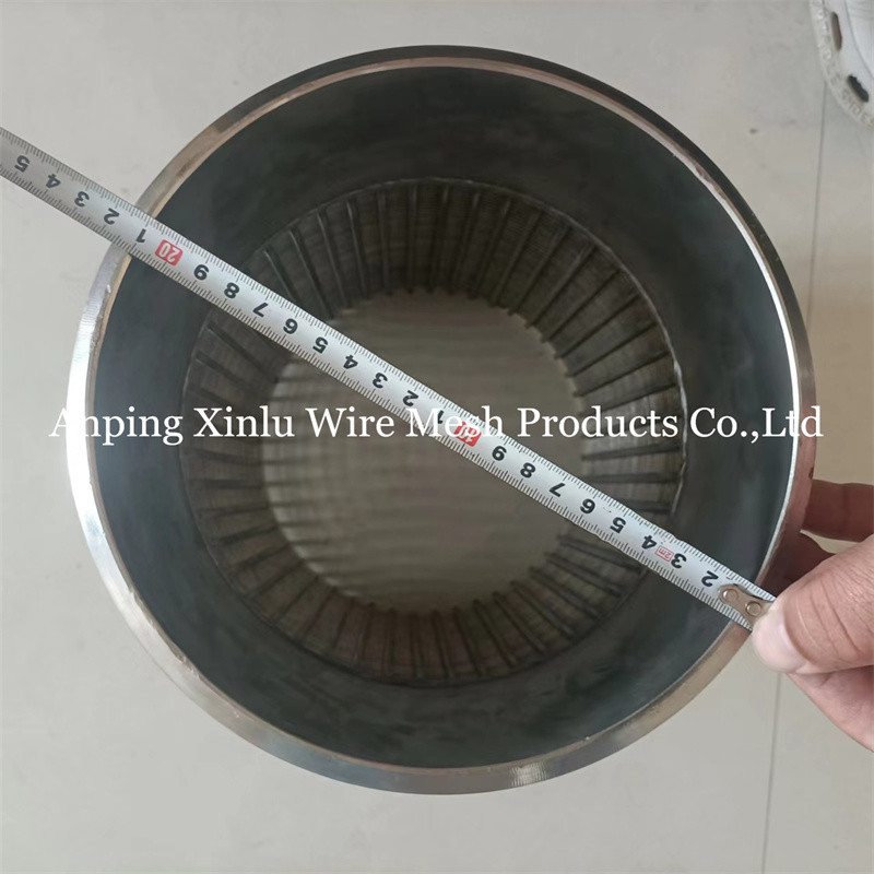 FOTI Flow type Wedge / V Wire wrapped johsnon screen pipe with 6" 8" 10" Diameter