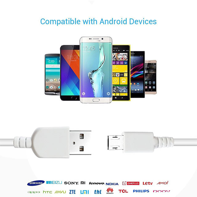 Fast Charging 3m Reversible Micro USB Cable Support QC 3.0