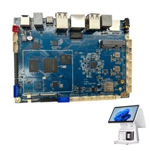 6 TOPS POS Motherboard LVDS Embedded Motherboard I2C And USB Interface Touch