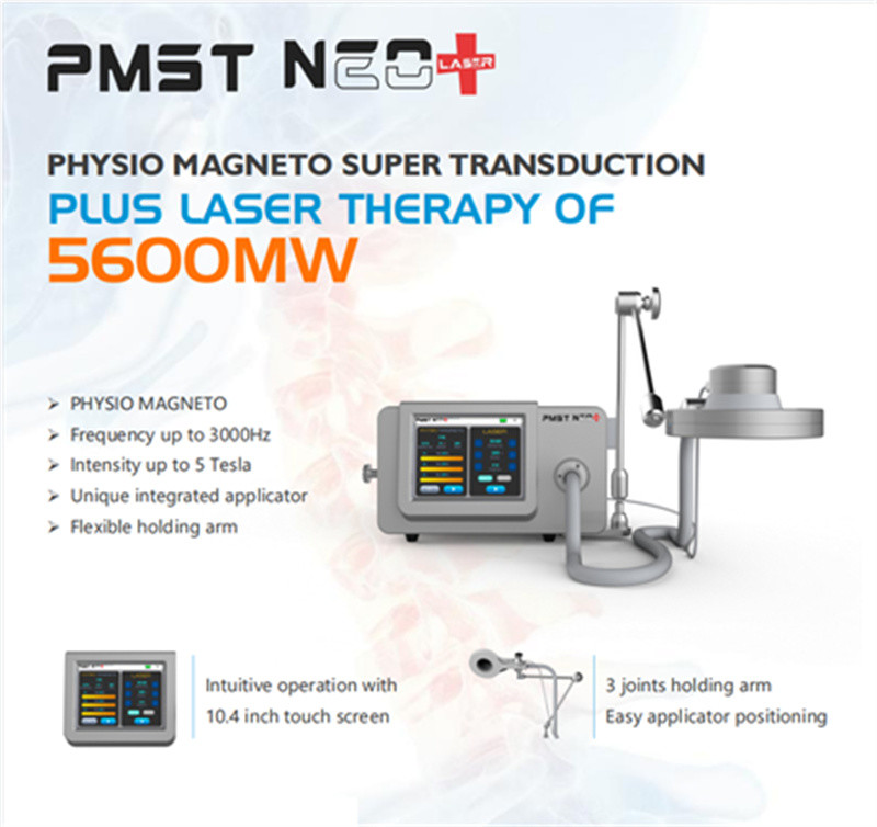Super Transduction Muscle Pain Relief Electromagnetic Physio With 808 Diode Laser