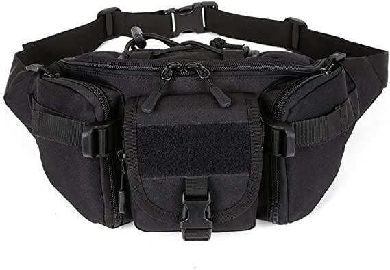 Molle Tactical Waist Bag Military Waist Pack For Outdoors Walking Running Hiking