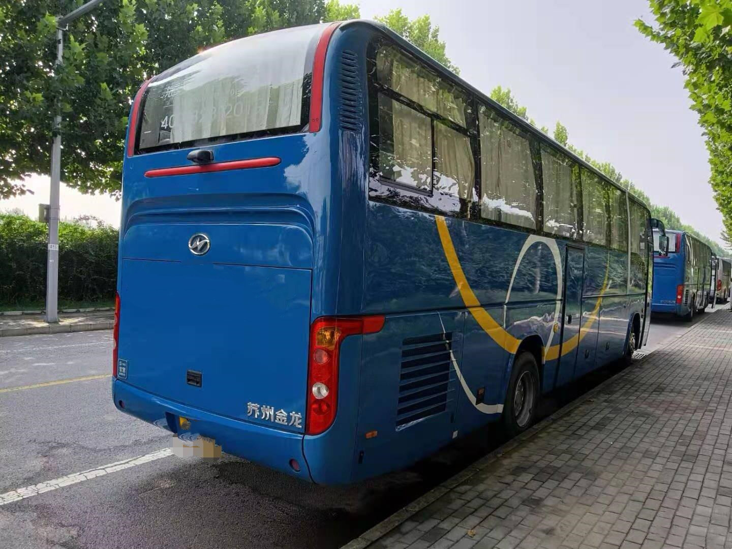 Used Higer Bus Coach Airbag Chassis Tourist Coach Dingle Door With AC/TV 51seats