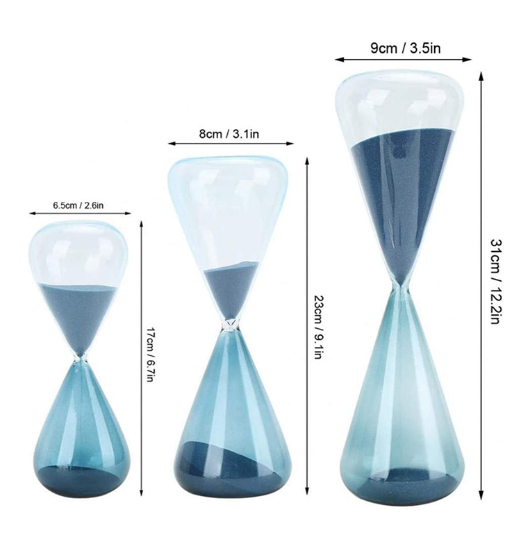 1 3 5 Minutes Glass Hourglass Tea Timer Country / Traditional Style