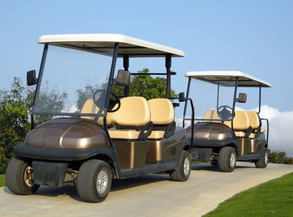 Free Maintenance Battery Powered Six Passenger Golf Cart For Sports / Entertainment