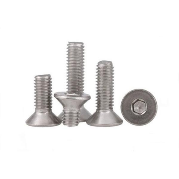 Quality Square Drive Allen Key Steel Machine Screws , M6 Stainless Steel Countersunk Bolts for sale