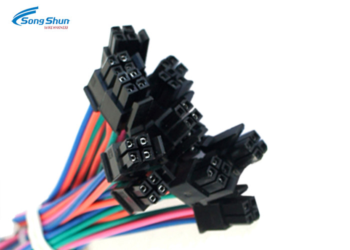 Motocycle Auto Electric Wiring , 3.0mm Pitch Connector Automotive Electrical Harness