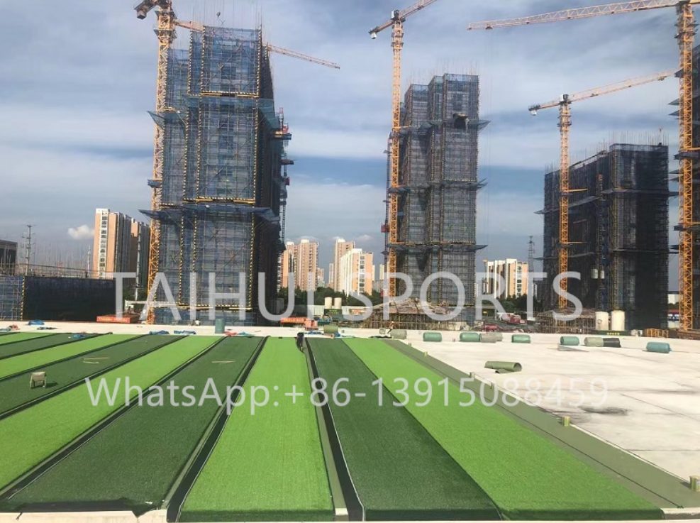 Artificial Grass 50mm Turf For Soccer Sports Field Special Porous Design