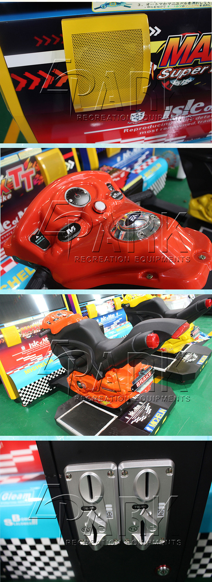 42 Inches Manx TT Motorcycle Zone Coin Operated Game Machine