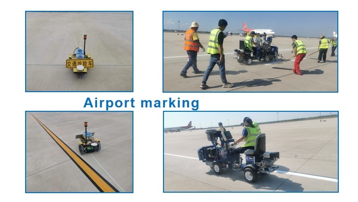 Intelligent Robot Prime Line Road Marking Machine GPS Satellite Positioning
