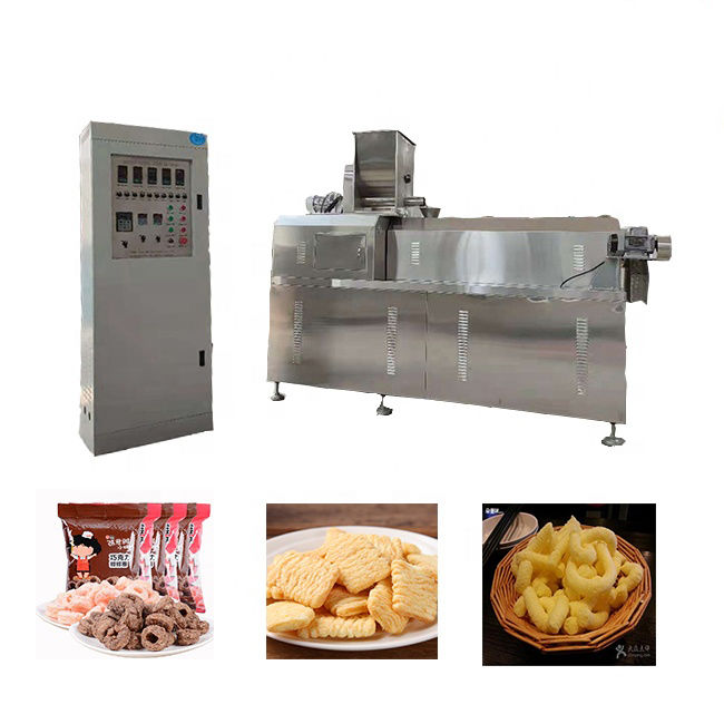 Automatic Extruded Corn Puff Production Line Puff Food Processing Machine