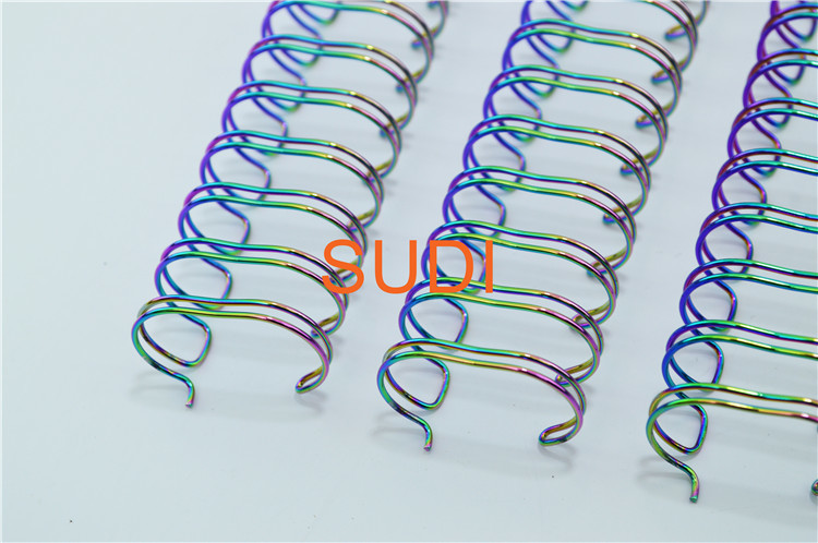 Multi Colors 85 Sheets 3/1 Pitch Nylon Coated Binding Wire