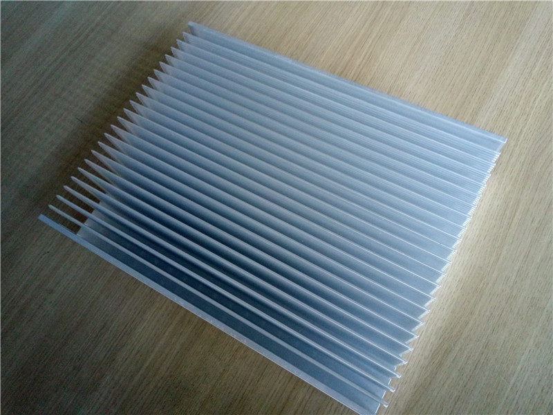 Electrical 350*500*20mm Silver Cooler Heatsink Aluminum Heat Sink Cooling Fin 0.25mm Thin Fin GS ROHS