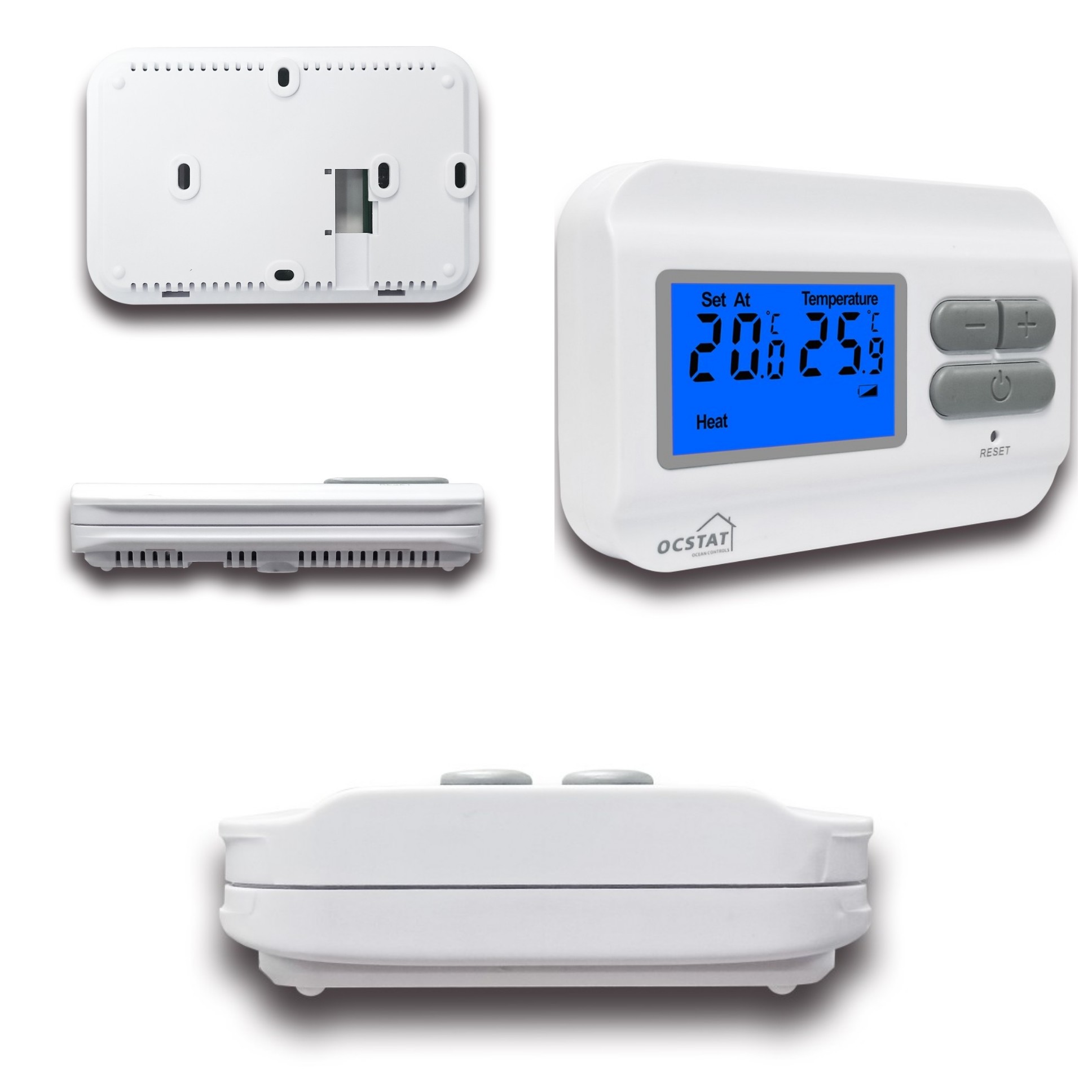 Smart Wireless Room Thermostat LCD Lighting Control System 3A / 16A