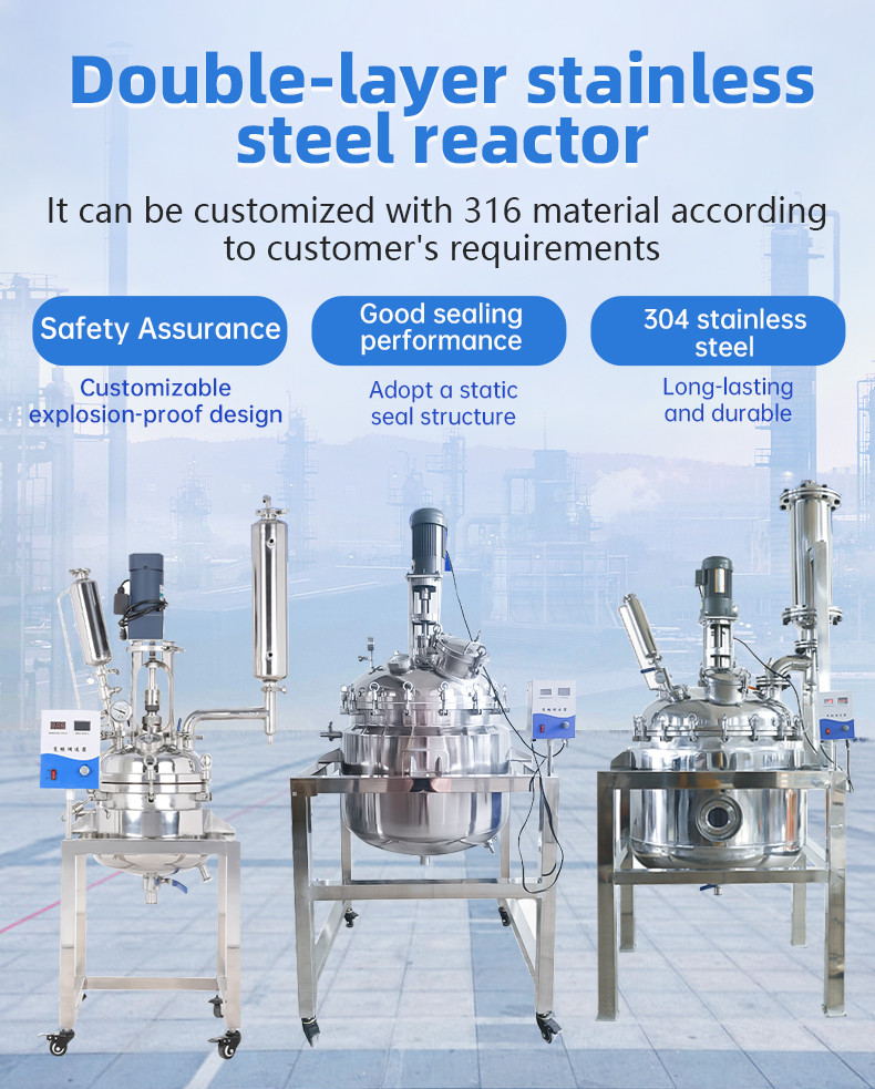 Double-layer Stainless Steel Chemical Reaction Vessel For Laboratory High-pressure Containers For High-pressure Experiments