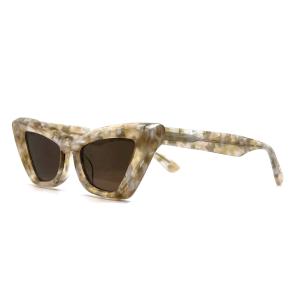 Acetate Sheet Butterfly Eye Shape Acetate Frame Sunglasses-model AS076