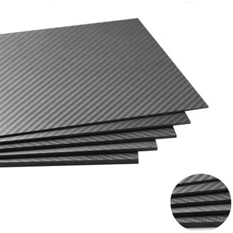 500mmx500mm Matte Plain 3K Carbon Fiber Panels For Quad Frame
