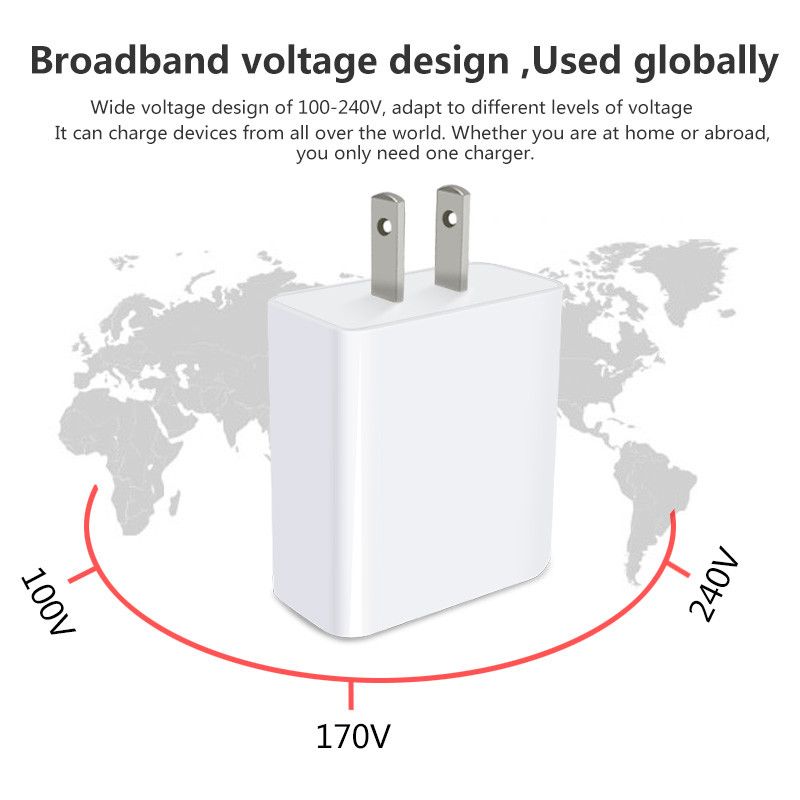 24W US PD TRAVEL CHARGER TYPE-C 28W FAST CHRGER for Macbook compatible with HUAWEI QUICK CHARGE QC3.0/QC2.0