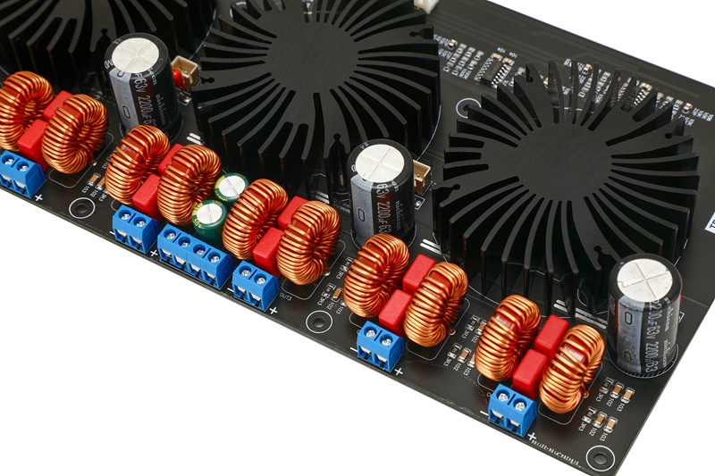 TPA3255 300W*6 DC24-48V Audio Amplifier Board Class D High-Power Amplifier Board6 Channel Digital Fan Power Amplifier Board