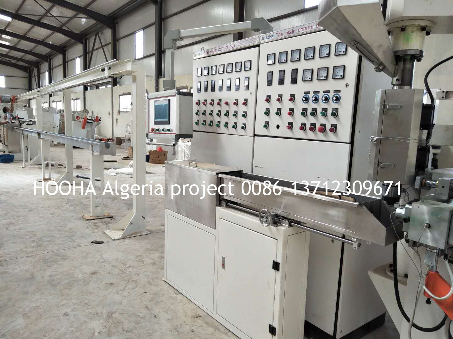 High Speed Pvc Insulation Wire Extrusion Machine For 90mm Multiple Cores Cable