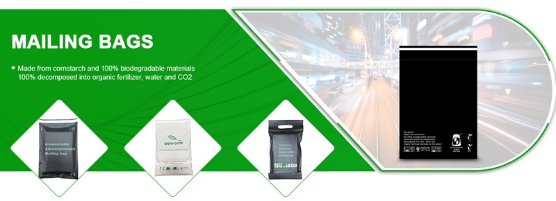 A4 standard 100% biodegradable compostable poly mailers mailing bags