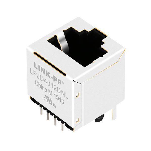 JXD2-0Z14NL RJ45 Vertical Magnetics Jack Industrial Top Entry Single Port