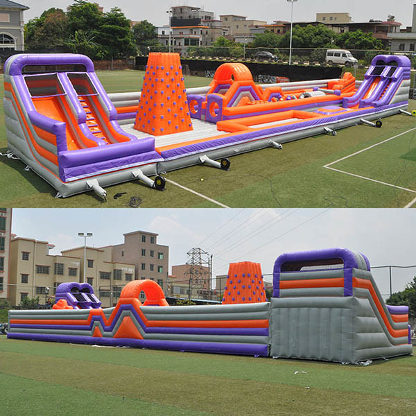 Custom Themed Kids Inflatable Bouncer Waterproof Multi Obstacles