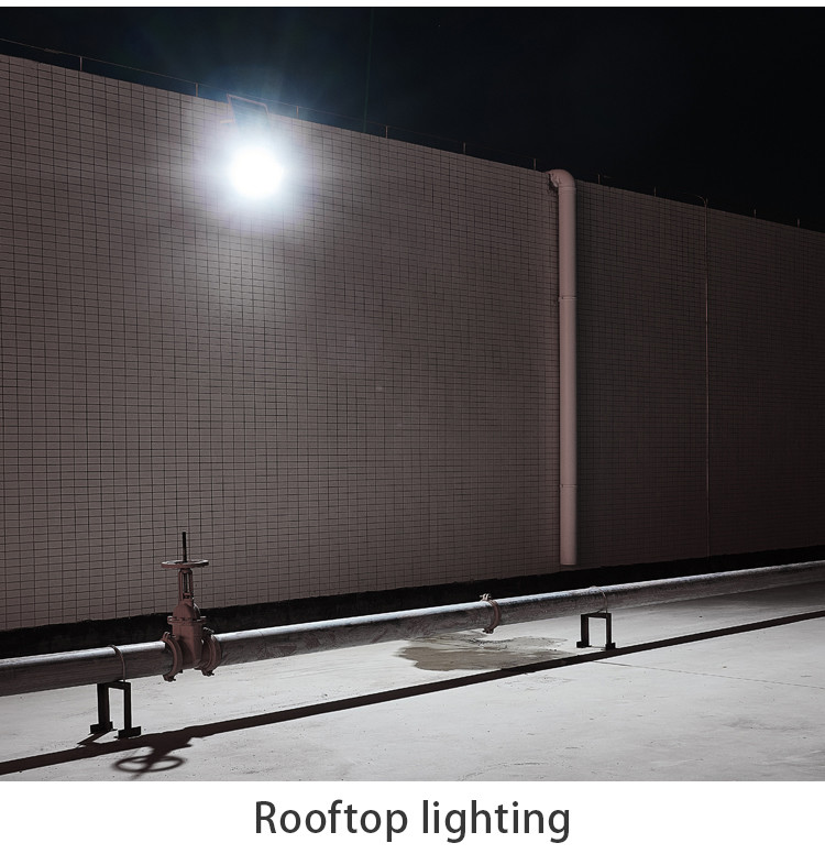 Reflector LED Solar Flood Light Power Aluminium IP66 30W 60W 300W Industrial Outdoor