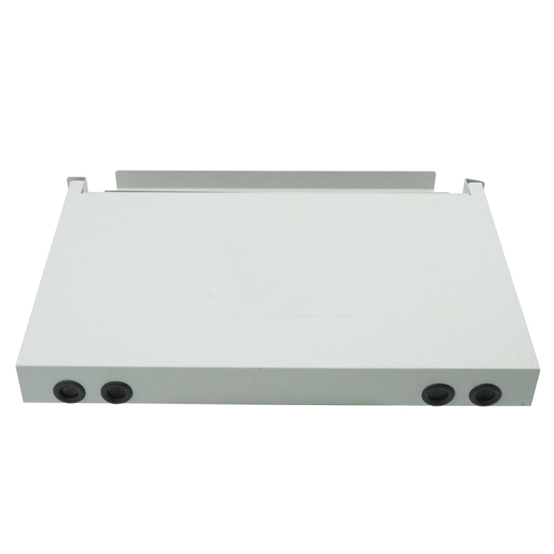 ODF White Fiber Optic Patch Panel Slide 1U 12 Port Rack Mount Patch Panel