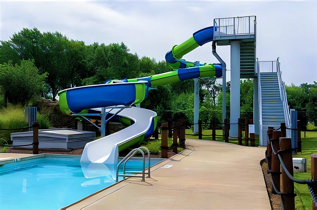 Outdoor Fiberglass Swimming Pool Water Park Equipment For Playground