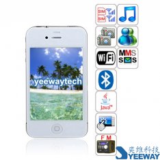 HiPhone K668 Quad Band Dual Cards Dual Cameras WiFi Bluetooth Java 3.5 - inch