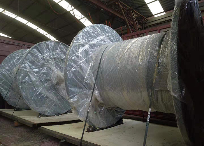 Tower Crane Winch Grooved Drum With Brake Belt Customized