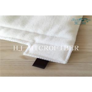 White Color Microfiber Magic Mop Replacement Pads With Loops And Elastic Flex