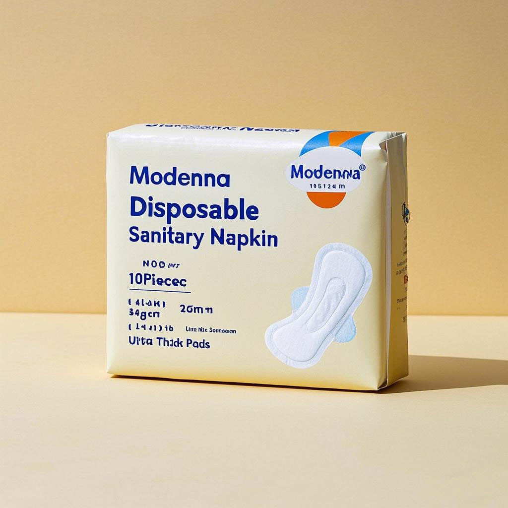 Cotton Material Comfortable Night Sanitary Napkin 290mm Lady Napkin