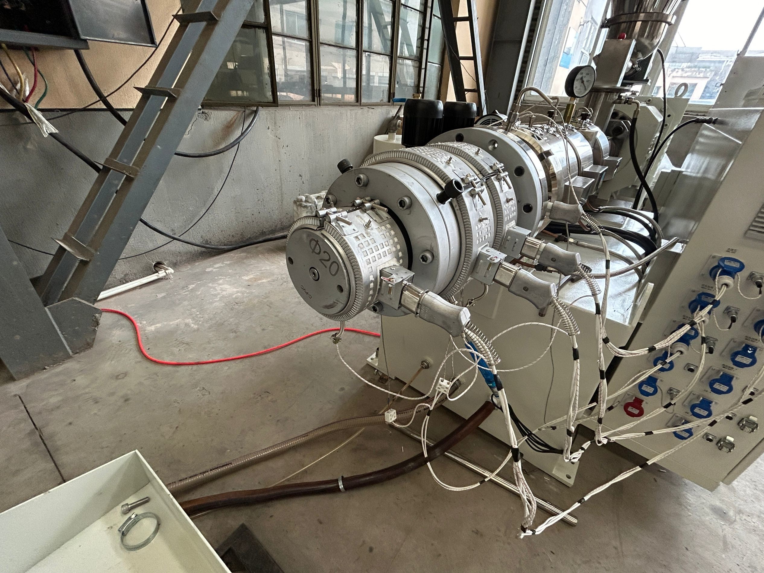 Advanced PVC Pipe Production Line With 55kw Motor And ABB Frequency Inverter