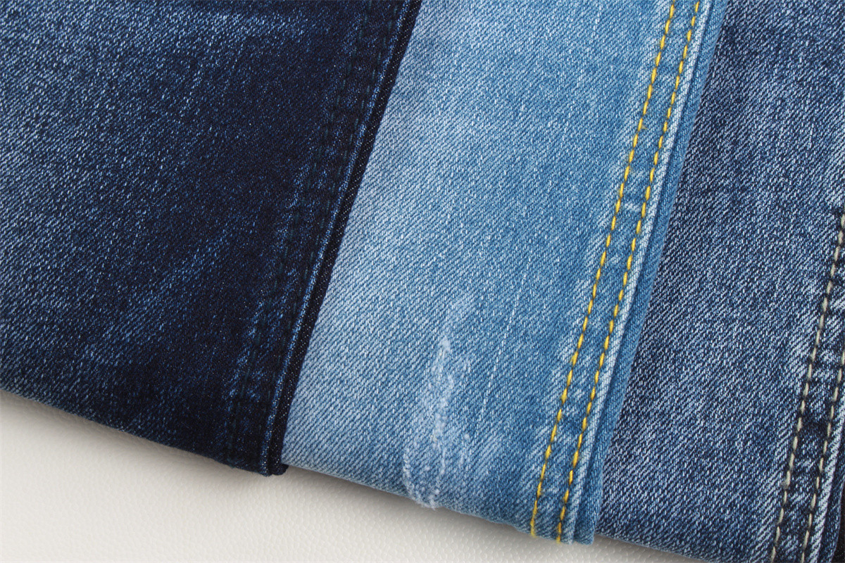 360Gsm Stretch Denim Fabric 3/1 Right Hand Twill With Slub