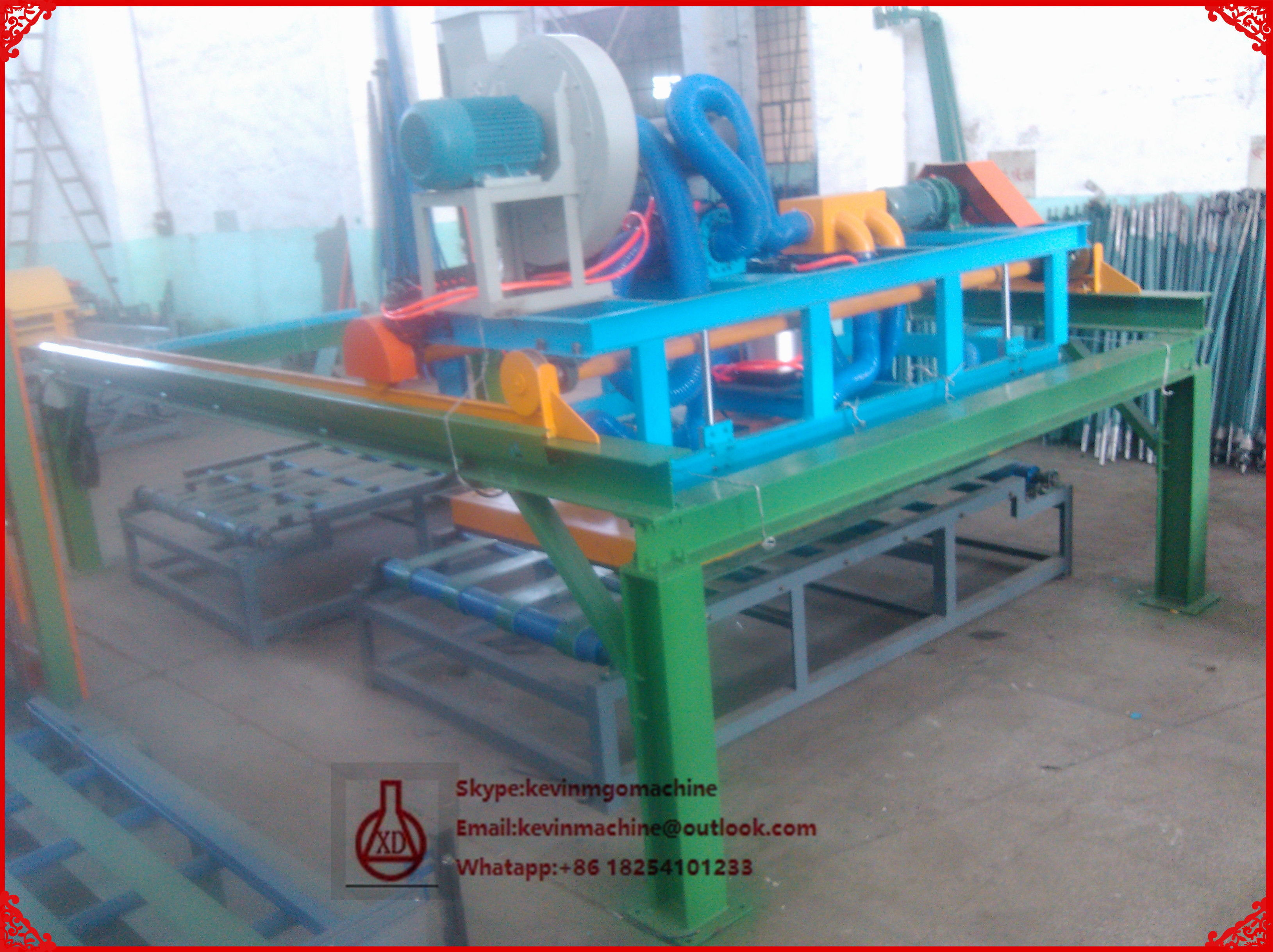 MgO Board Production Line for MgO / MgCl2 / Fiberglass Cloth / Sawdust Main materials