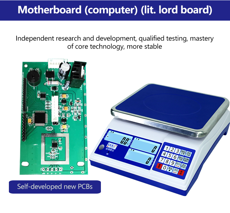30kg Maximum Range LCD Display Conventional Counting Table Scale for Industrial Weighing