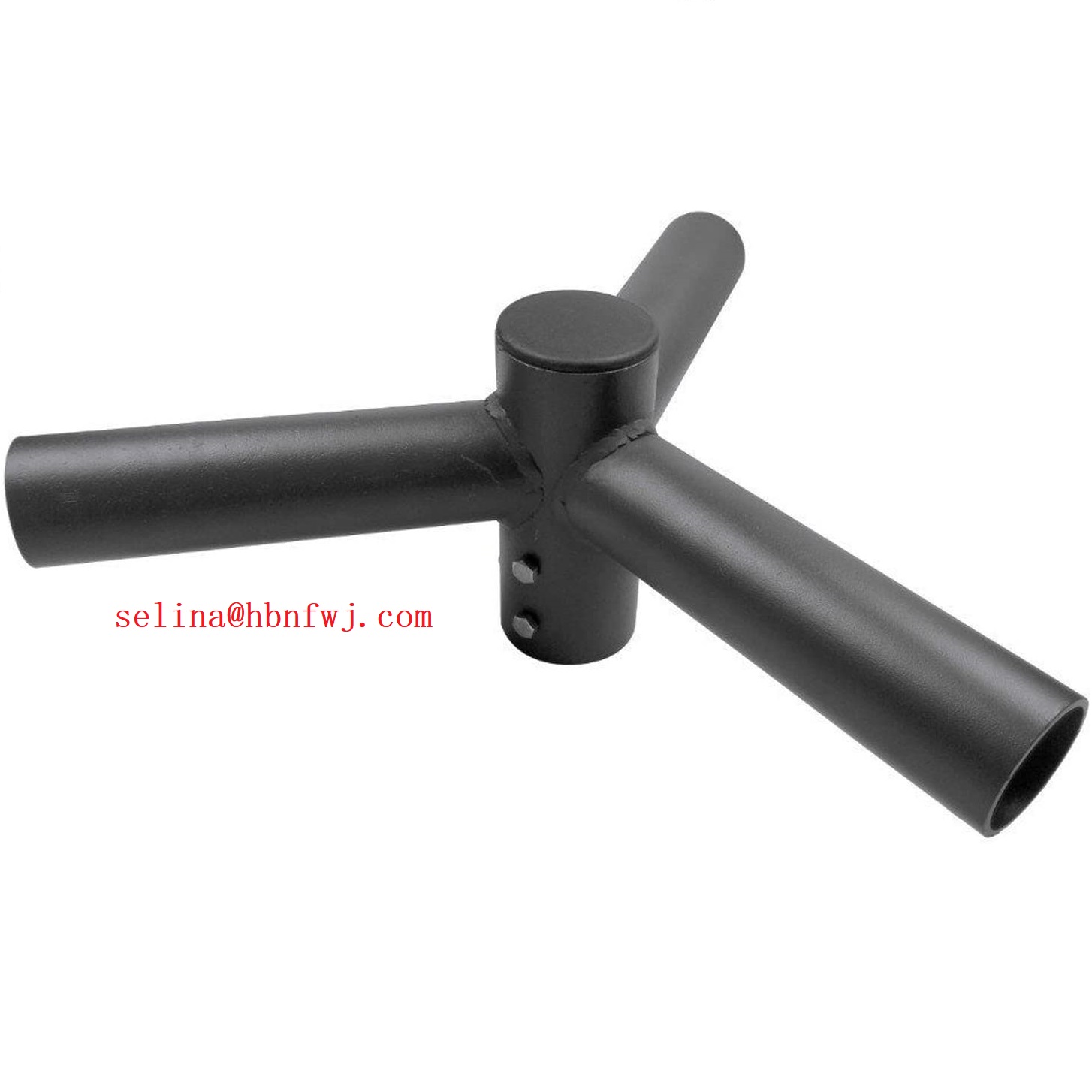 Single-side Bracket Light Pole Arm Bracket Quad Spoke 3" Tenon Adapter Fitting 3-10mm Thickness