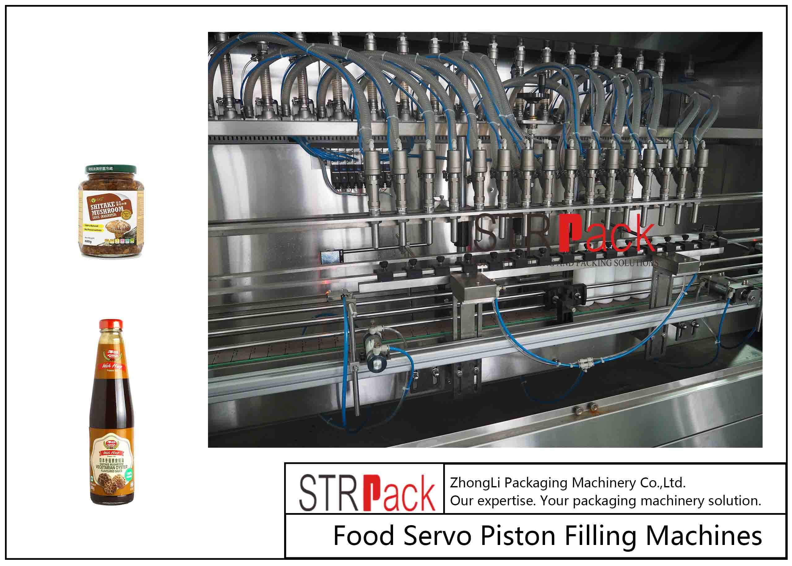 PLC Control Automatic Paste Filling Machine 220V / 50Hz