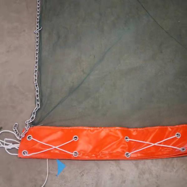 Impermeable PVC Oil Boom Floating Sediment Curtain Turbidity For Spill