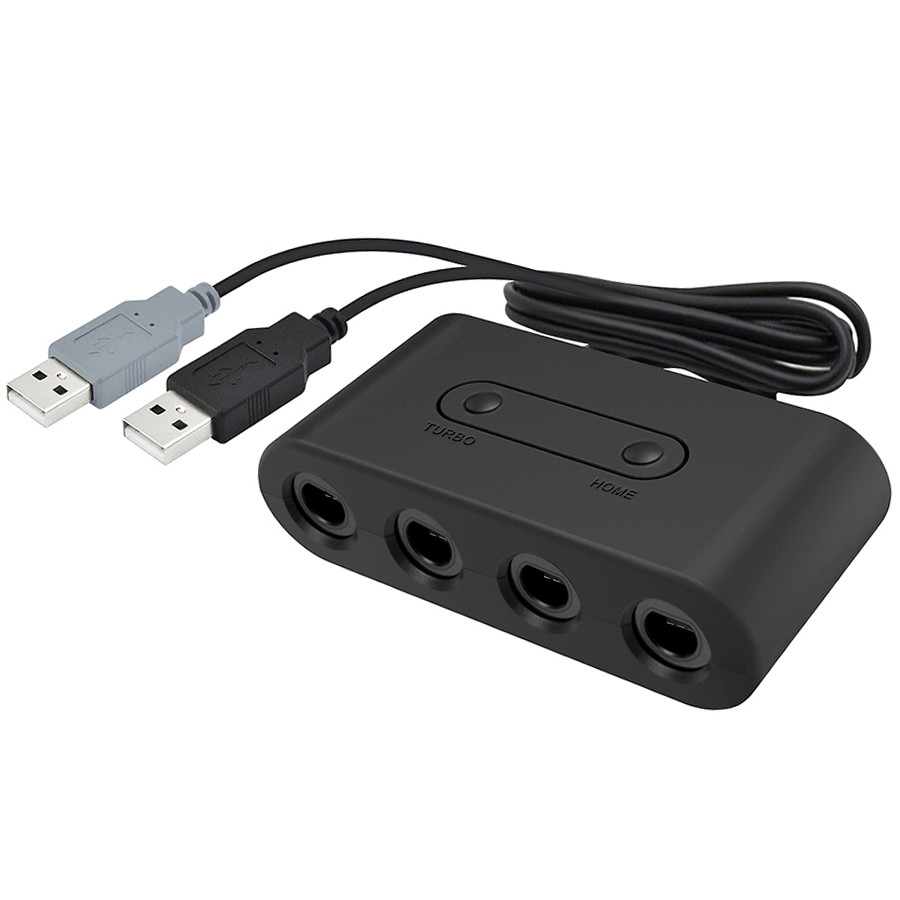 Hot New 3in1 Switch Adapter 4 Ports for Nintend GameCube GC Controllers USB Adapter Converter for WIIU PC for NS