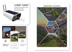  Wireless low power consumption camera IR Wifi solar waterproof camera with PIR function outdoor camera Manufactures