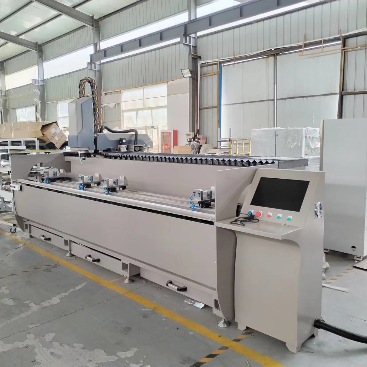 3200mm 3000mm 3+1 Axis CNC Copy Router Machine Aluminum Upvc Window Door Drilling Milling Machine