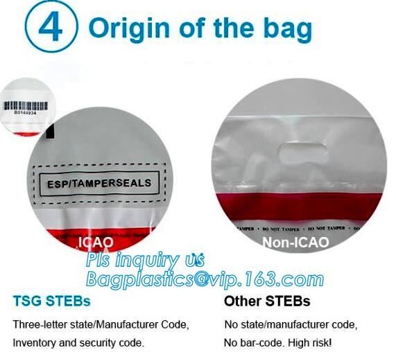 Document safe tamper proof bank deposit bag, Steb Plastic Money Pe Bank Deposit Coin Security Pouch Bags With Seal For C