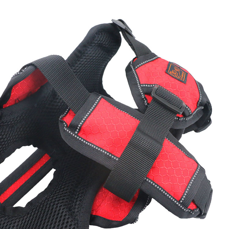 Tactical Chest Tightening Dog Harness Reflective No Pulling Front Clip