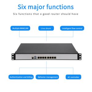 1U rackmount i5-3317U i7-3517U 8 Gigabit LAN firewall PC appliance network