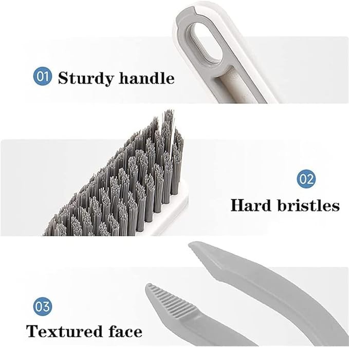 Factory Price Custom Patent Design 2 In 1 Multipurpose Crevice Cleaning Brush