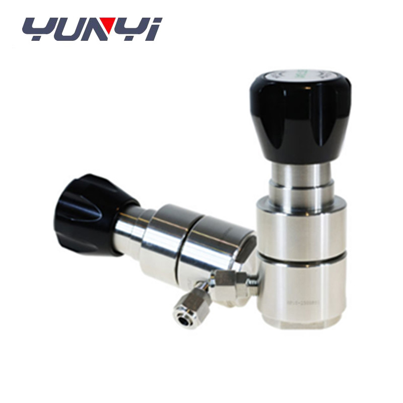 Hot sale 316 SSStainless Steel Brass high purity bubble-tight single stage gas back pressure regulators