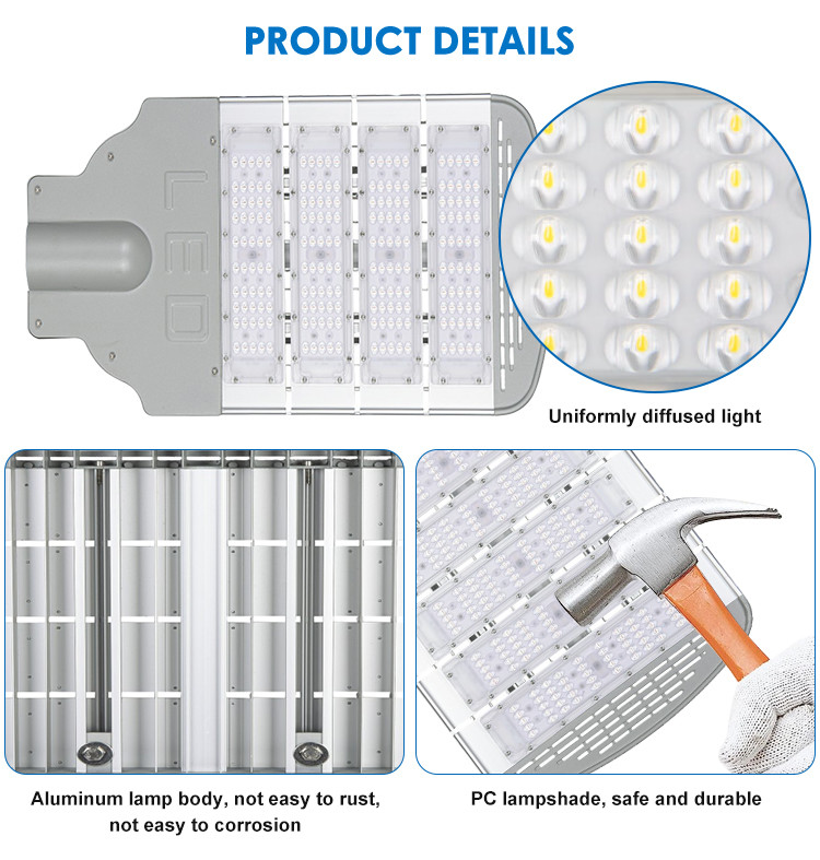 High Transimittance IP65 Waterproof SMD LED Outdoor Street Light For Outdoor Environments